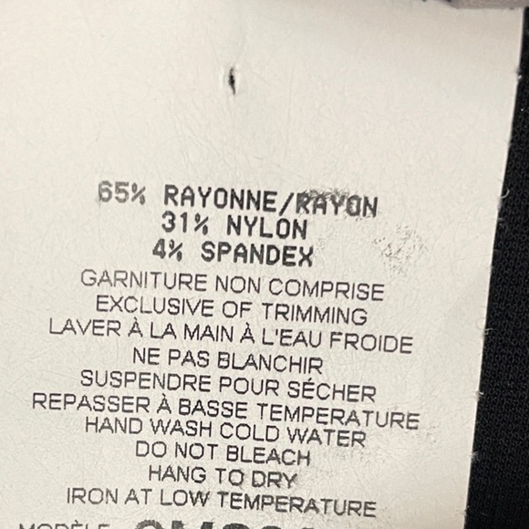 ZOE Color Block Sleeveless Shift Dress Grommet Neck  Black & WhiteSize L - Picture 9 of 9